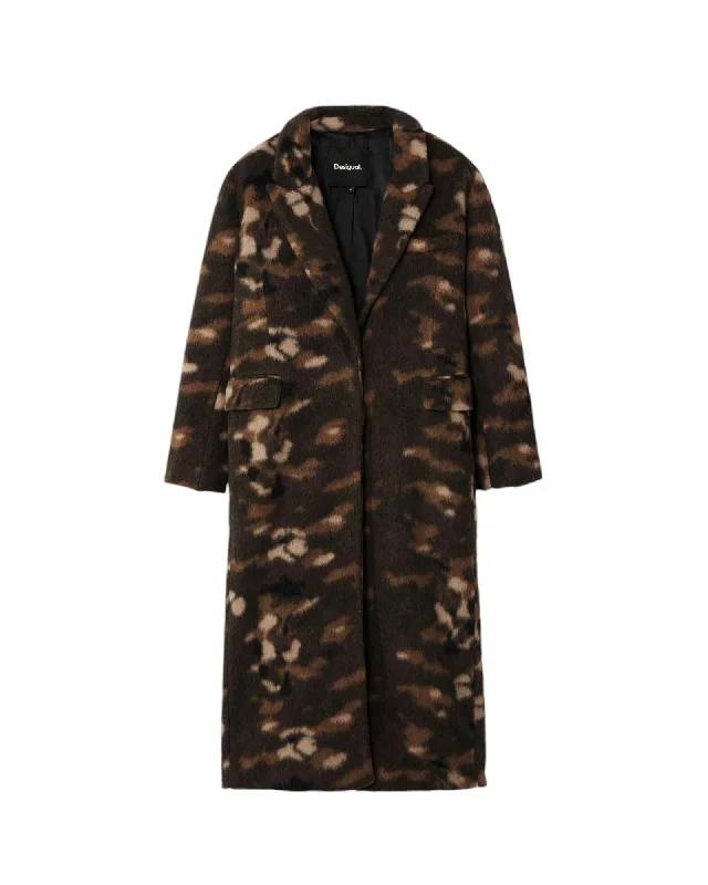 Desigual  Women's Camouflage Wool Coat