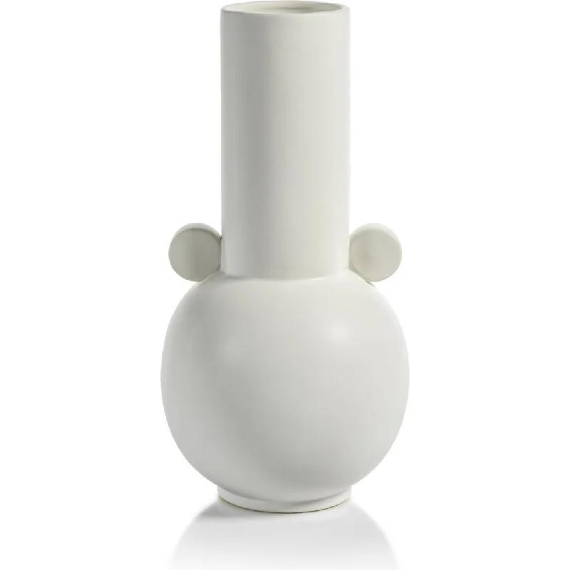 Braga Matt White Ceramic Vase