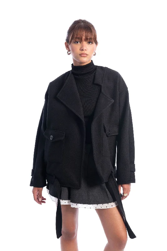 Crop Irregular Jacket - HANS