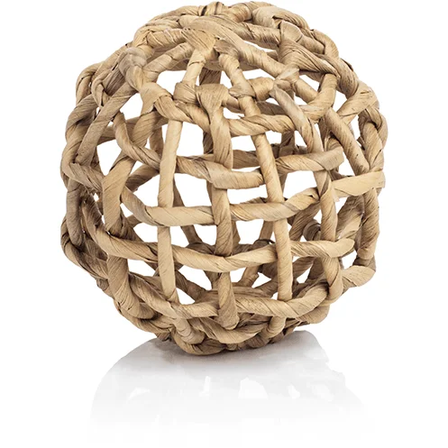 8-Piece Water Hyacinth Twisted Fill Decorative Ball Set, 4.75"