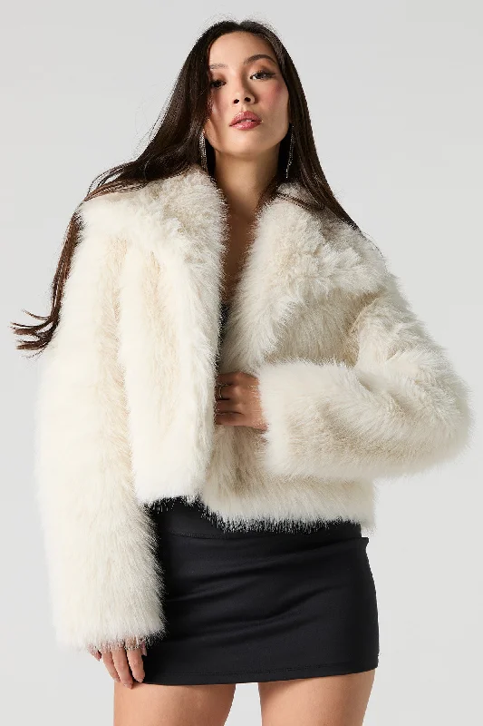 Faux Fur Collared Jacket