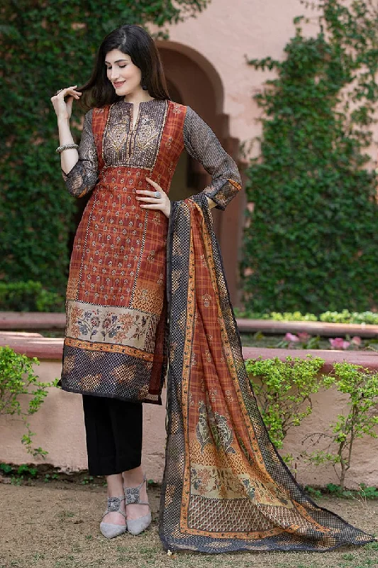 DIgital Printed Chanderi Silk Suit Set 3538