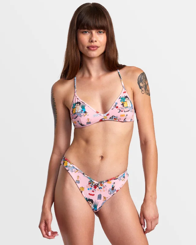 ANP Luke P Crossback Triangle Bikini Top - Multi